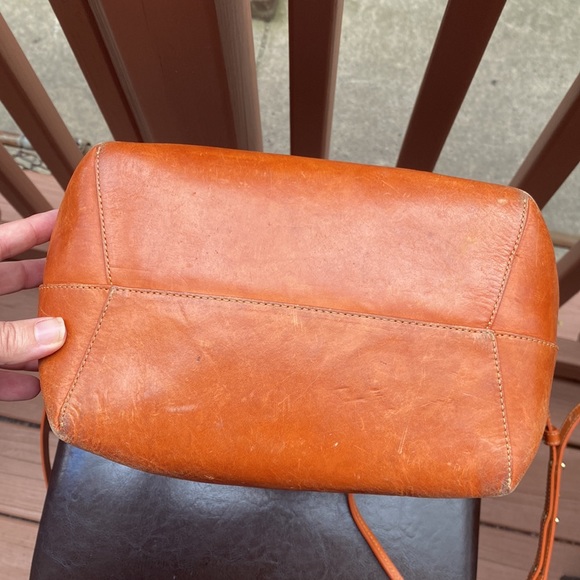 Mansur Gavriel Bucket Bag in Brandy/Brick with Raw Interior - Picture 8 of 16